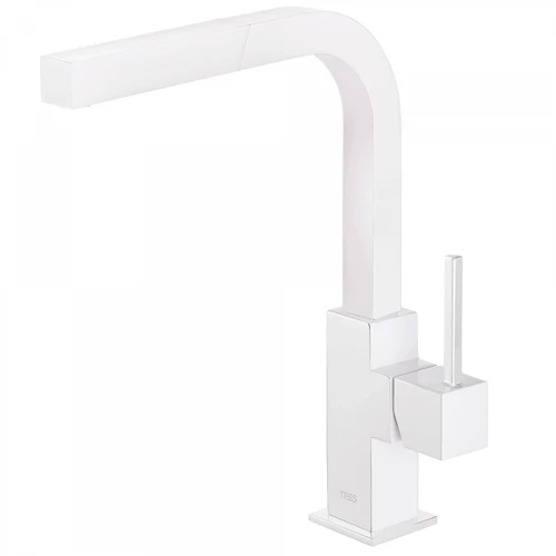 Tres Cuadro-Tres egykaros mosogatócsaptelep matt fehér 006437BM