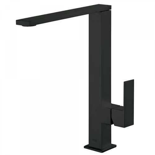 Tres Cuadro-Tres egykaros mosogatócsaptelep 34 x 10 mm-es kifolyóval matt fekete 006486NM