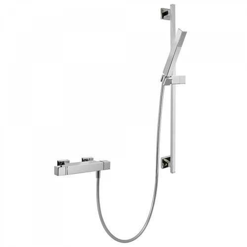 Tres Cuadro-Tres falon kívüli termosztátos zuhanycsaptelep zuhanyszettel 00716402