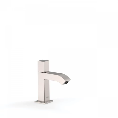 Tres Cuadro Exclusive fogantyús mosdócsaptelep kevert vízhez acél 00750301AC