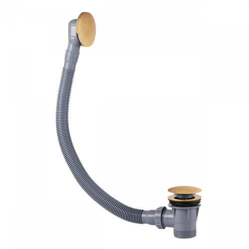 Tres kád le-, túlfolyó click-clack lefolyóval matt arany 03453420OM