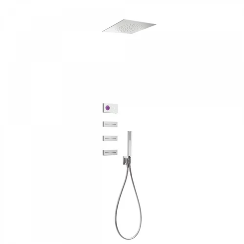 Tres Shower Technology falba építhető elektronikus termosztátos zuhanyrendszer 09286313