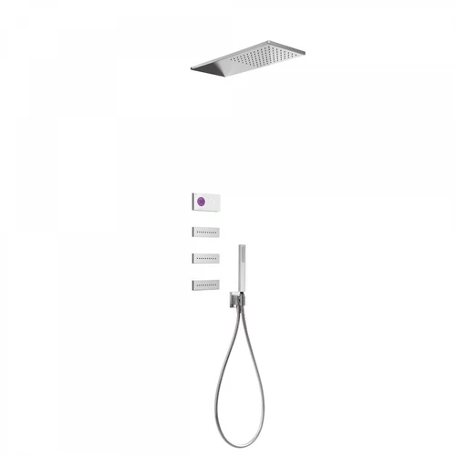 Tres Shower Technology falba építhető elektronikus termosztátos zuhanyrendszer 09286314