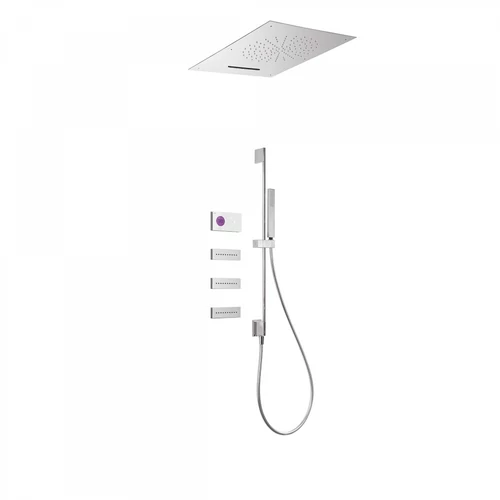 Tres Shower Technology falba építhető elektronikus termosztátos zuhanyrendszer 09286403