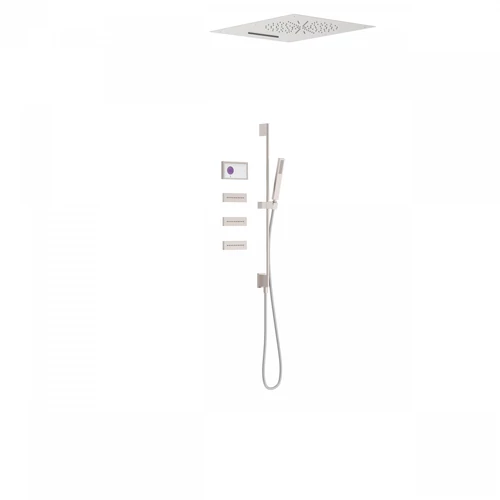 Tres Shower Technology falba építhető elektronikus termosztátos zuhanyrendszer acél 09286403AC