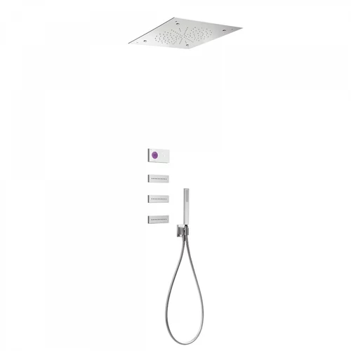 Tres Shower Technology falba építhető elektronikus termosztátos zuhanyrendszer 09286406