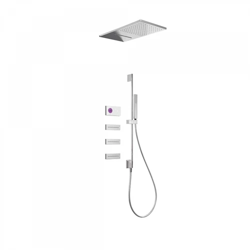 Tres Shower Technology falba építhető elektronikus termosztátos zuhanyrendszer 09286407