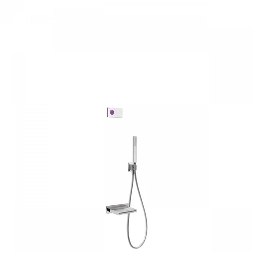 Tres Shower Technology falba építhető elektronikus termosztátos zuhanyszett kádkifolyóval 09286553