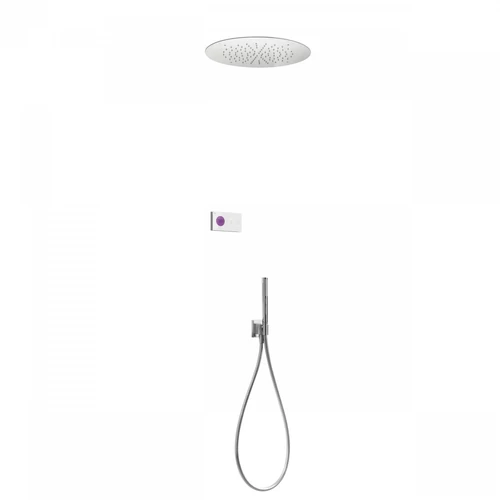 Tres Shower Technology falba építhető elektronikus termosztátos zuhanyrendszer 09286557