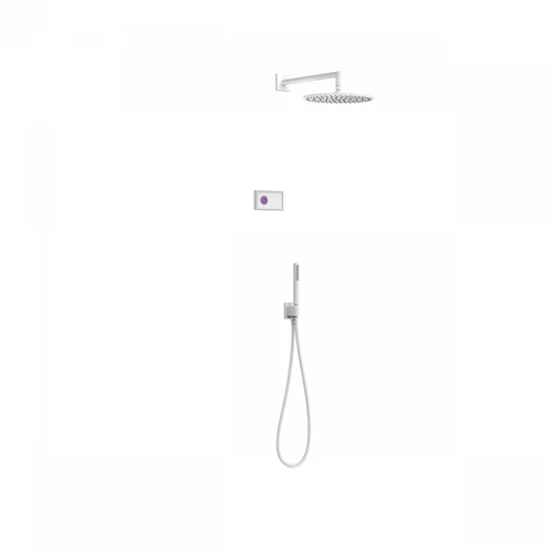 Tres Shower Technology falba építhető elektronikus termosztátos zuhanyrendszer matt fehér 09286558BM