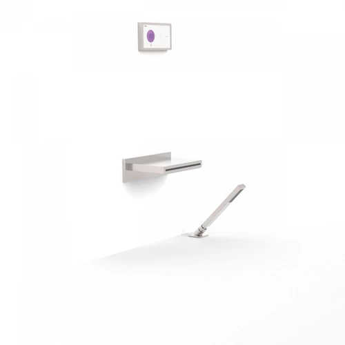 Tres Shower Technology falba építhető elektronikus termosztátos kádszett acél 09286570AC