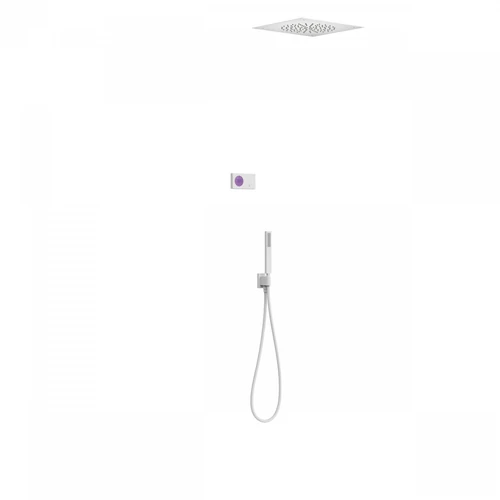 Tres Shower Technology falba építhető elektronikus termosztátos zuhanyrendszer matt fehér 09286584BM