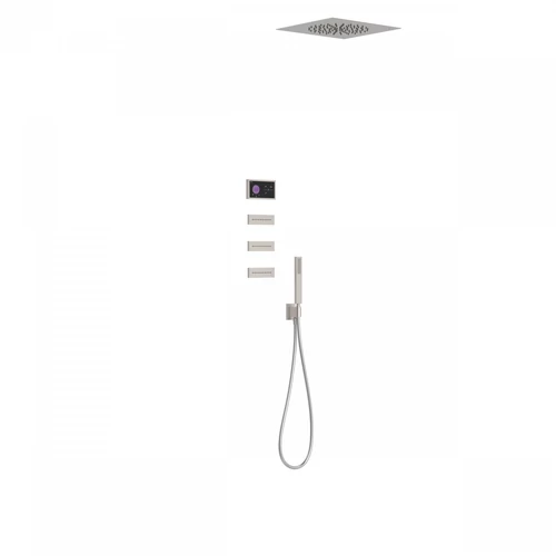 Tres Shower Technology falba építhető elektronikus termosztátos zuhanyrendszer acél 09288313AC