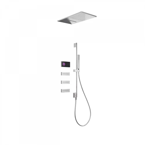 Tres Shower Technology falba építhető elektronikus termosztátos zuhanyrendszer 09288407
