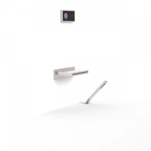 Tres Shower Technology falba építhető elektronikus termosztátos kádszett acél 09288570AC