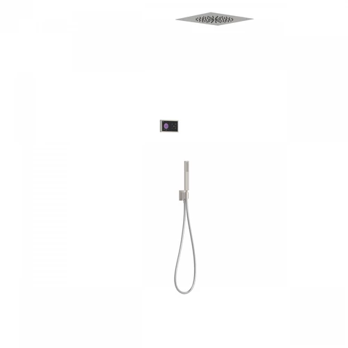 Tres Shower Technology falba építhető elektronikus termosztátos zuhanyrendszer acél 09288584AC