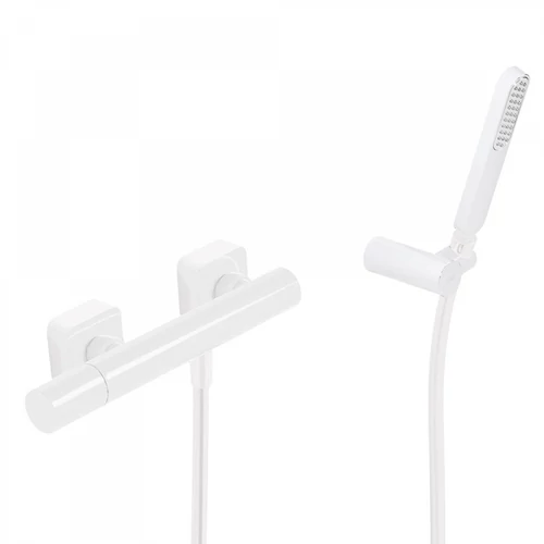 Tres Loft Colors egykaros falon kívüli zuhanycsaptelep kézi zuhannyal matt fehér 20016701BM