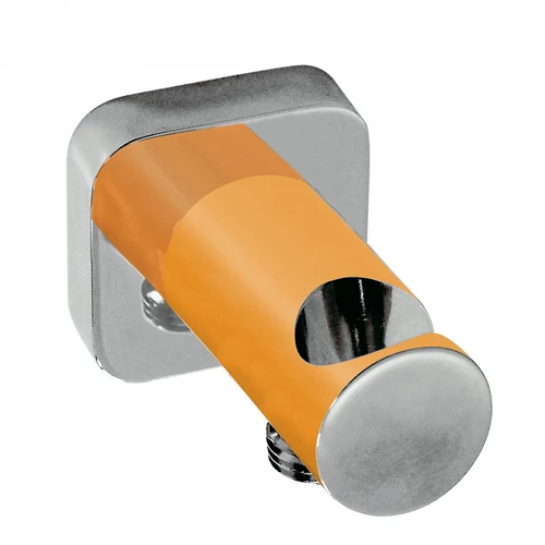 Tres kézi zuhany fali tartó vízbemenettel és visszacsapó szeleppel narancs-króm 20018201NA