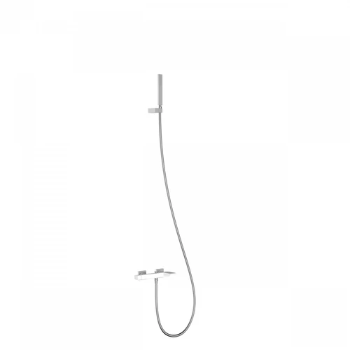 Tres Slim Exclusive fali kádcsaptelep zuhanyszettel fehér-króm 20217001BL