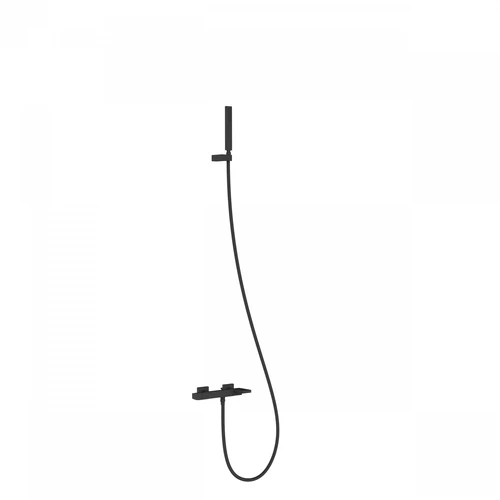 Tres Slim Exclusive fali kádcsaptelep zuhanyszettel matt fekete 20217001NM