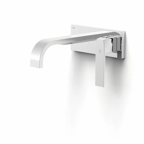 Tres Slim Exclusive egykaros fali mosdócsaptelep 180 mm-es hajlított kifolyóval 20230013