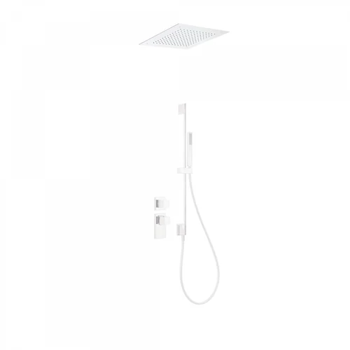 Tres Block-System beépíthető 2 utas termosztátos zuhanyrendszer matt fehér 20625203BM