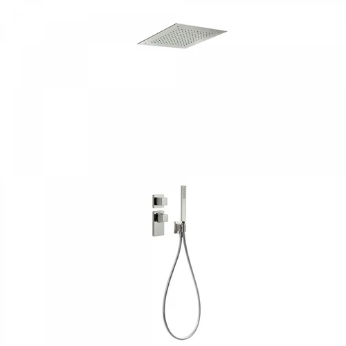 Tres Block-System beépíthető 2 utas termosztátos zuhanyrendszer acél 20625204AC