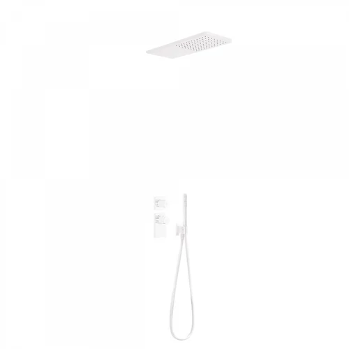 Tres Projekt-Tres falba építhető termosztátos zuhanyrendszer matt fehér 20635202BM