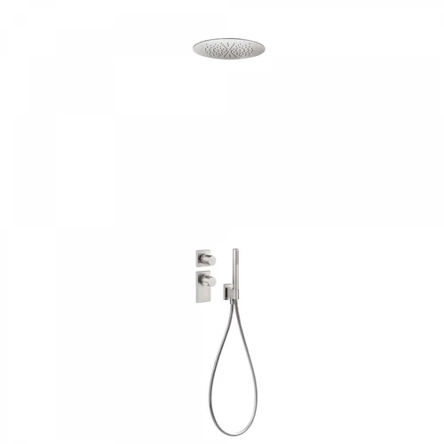 Tres Projekt-Tres falba építhető termosztátos zuhanyrendszer acél 20635204AC