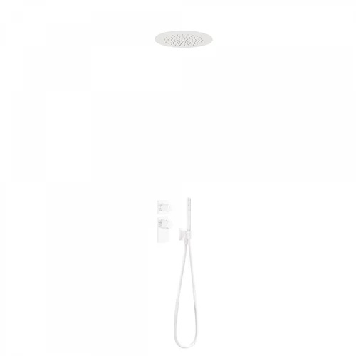 Tres Projekt-Tres falba építhető termosztátos zuhanyrendszer matt fehér 20635204BM