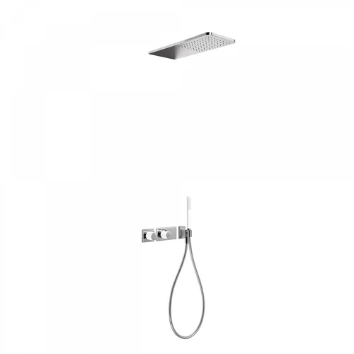 Tres Loft Colors termosztátos falba építhető zuhanyrendszer fehér-króm 20735202BL