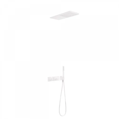Tres Loft Colors termosztátos falba építhető zuhanyrendszer matt fehér 20735202BM