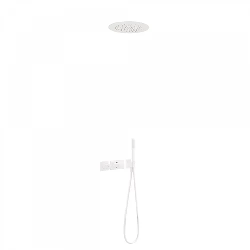 Tres Block-System beépíthető termosztátos zuhanyrendszer matt fehér 20735204BM