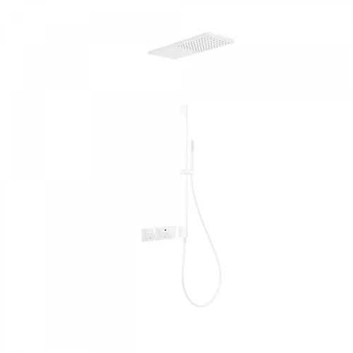 Tres Block-System beépíthető termosztátos zuhanyrendszer matt fehér 20735210BM