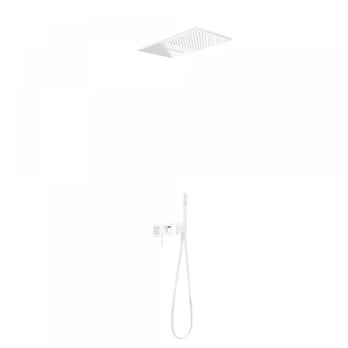 Tres 3V falba építhető egykaros 3 utas zuhanyrendszer matt fehér 21027301BM
