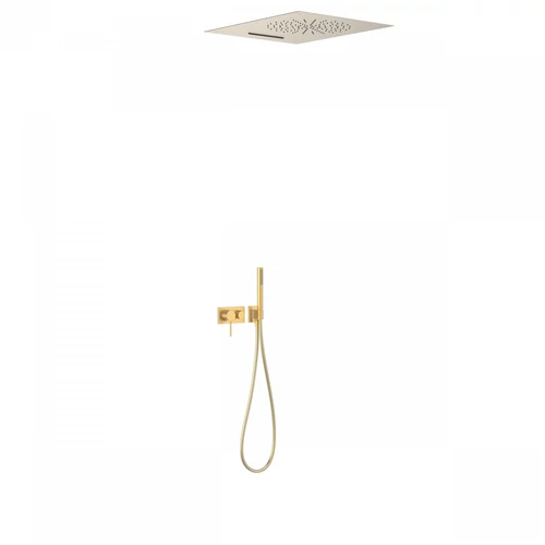 Tres 3V falba építhető egykaros 3 utas zuhanyrendszer matt arany 21027303OM