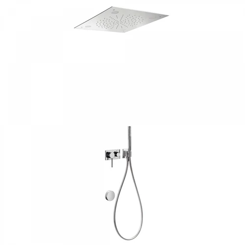 Tres 3V falba építhető egykaros 3 utas zuhanyrendszer kádbeömlővel CHROMOTHERAPY 21027307