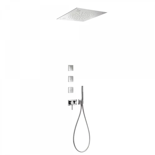 Tres 3V falba építhető egykaros 3 utas zuhanyrendszer CHROMOTHERAPY 21027308