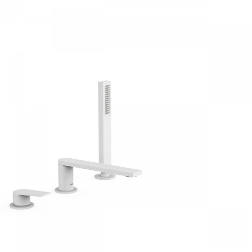 Tres Projekt-Tres kádperembe építhető csaptelep 180 mm-es kifolyóval matt fehér 21116101BM