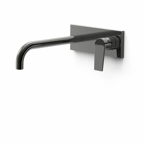 Tres Projekt-Tres egykaros fali mosdócsaptelep 240 mm-es kifolyóval metál fekete 21130012KM