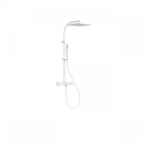 Tres Projekt-Tres falon kívüli termosztátos zuhanyrendszer matt fehér 21139501BM