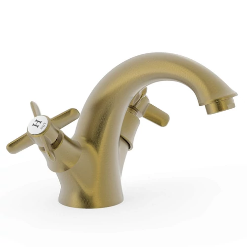 Tres-Clasic két fogantyús mosdócsaptelep matt, kopott réz 24210201LM