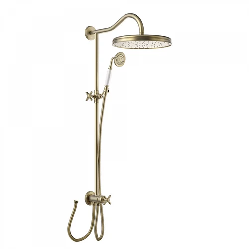 Tres-Clasic egy fogantyús zuhanyszett matt, kopott réz 24247601LM