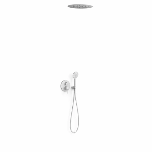 Tres Study Exclusive egykaros falba építhető zuhanyrendszer Rapid-Box matt fehér 26228050BM