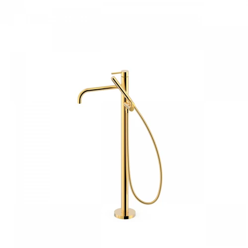 Tres Study Exclusive padlón álló egykaros kádcsaptelep kézi zuhannyal arany 26247001OR