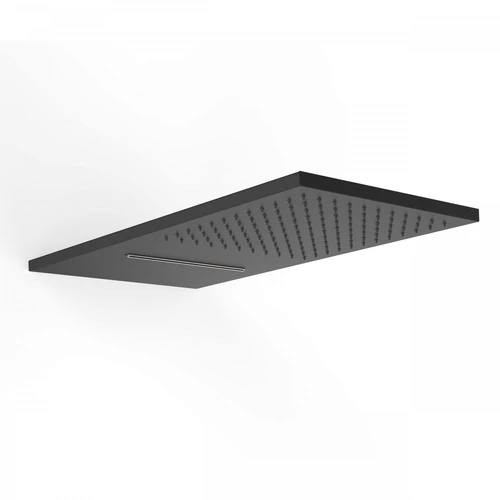 Tres vízkő ellen védett acél oldalfali fejzuhany matt fekete 29990301NM