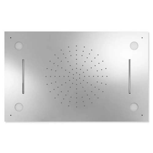 Tres vízkő ellen védett acél fejzuhany CHROMOTHERAPY 29996501