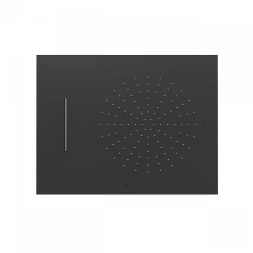 Tres vízkő ellen védett acél fejzuhany matt fekete 29997001NM