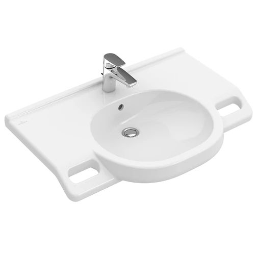 Villeroy & Boch O.novo Vital 80x55 cm mosdó csaplyukkal, túlfolyóval 4120 80 01 (41208001)