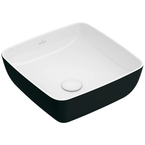 Villeroy & Boch Artis 41x41 cm ráültethető mosdó Coal Black 4178 41 BCT8 (417841BCT8)